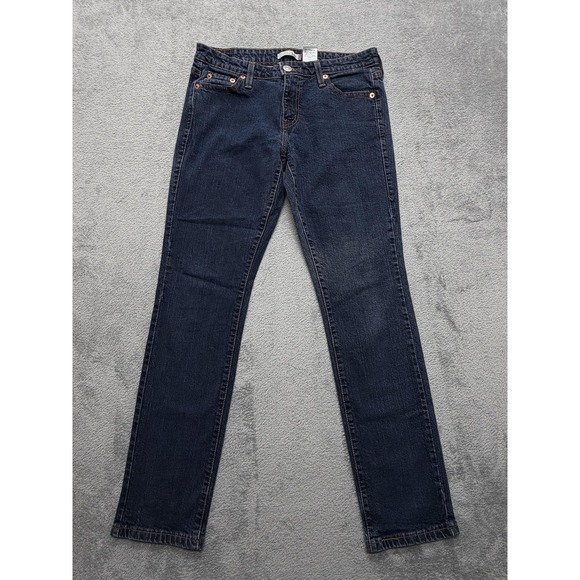 Levi's 545 Jeans Womens 10 Blue Dark Wash Low Rise Skinny Stretch Denim - Picture 1 of 9